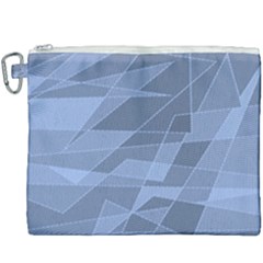 Lines Shapes Pattern Web Creative Canvas Cosmetic Bag (xxxl) by Ravend