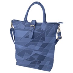 Lines Shapes Pattern Web Creative Buckle Top Tote Bag