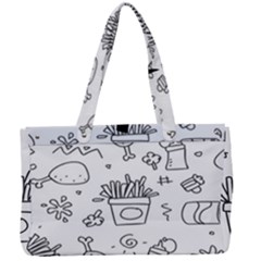 Set Chalk Out Scribble Collection Canvas Work Bag