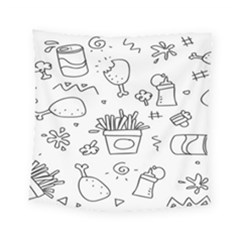 Set Chalk Out Scribble Collection Square Tapestry (small)