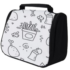 Set Chalk Out Scribble Collection Full Print Travel Pouch (big) by Ravend