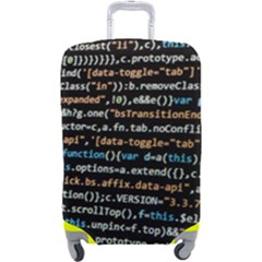 Close Up Code Coding Computer Luggage Cover (large) by Amaryn4rt