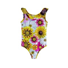 Flowers Blossom Bloom Nature Plant Kids  Frill Swimsuit by Amaryn4rt