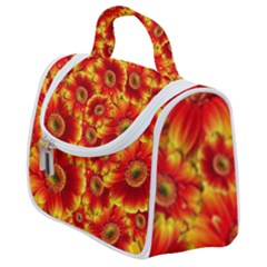 Gerbera Flowers Blossom Bloom Satchel Handbag by Amaryn4rt