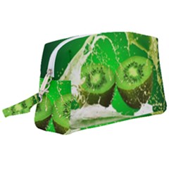 Kiwi Fruit Vitamins Healthy Cut Wristlet Pouch Bag (large) by Amaryn4rt