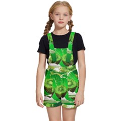 Kiwi Fruit Vitamins Healthy Cut Kids  Short Overalls by Amaryn4rt