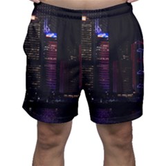 Hong Kong China Asia Skyscraper Men s Shorts