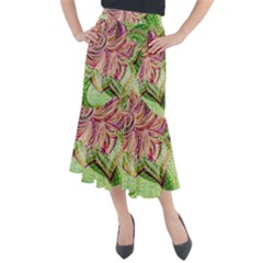 Colorful Design Acrylic Canvas Midi Mermaid Skirt by Amaryn4rt