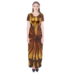 Light Star Lighting Lamp Short Sleeve Maxi Dress by Amaryn4rt