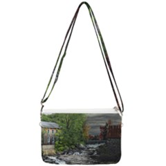 Landscape Summer Fall Colors Mill Double Gusset Crossbody Bag by Amaryn4rt