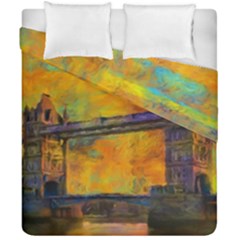 London Tower Abstract Bridge Duvet Cover Double Side (california King Size)