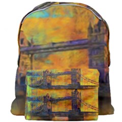 London Tower Abstract Bridge Giant Full Print Backpack by Amaryn4rt