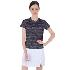 Full Frame Shot Of Abstract Pattern Women s Sports Top by Amaryn4rt