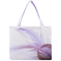 Ring Feather Marriage Pink Gold Mini Tote Bag by Amaryn4rt