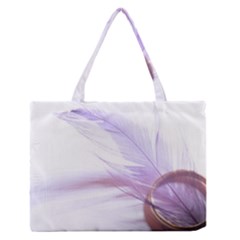 Ring Feather Marriage Pink Gold Zipper Medium Tote Bag by Amaryn4rt