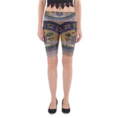 Peace Monument Werder Mountain Yoga Cropped Leggings by Amaryn4rt