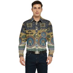 Peace Monument Werder Mountain Men s Long Sleeve Pocket Shirt  by Amaryn4rt