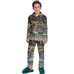 Peace Monument Werder Mountain Kids  Long Sleeve Velvet Pajamas Set by Amaryn4rt