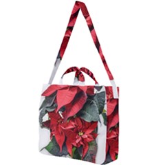 Star Of Bethlehem Star Red Square Shoulder Tote Bag by Amaryn4rt