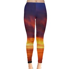 Sunset The Pacific Ocean Evening Everyday Leggings  by Amaryn4rt