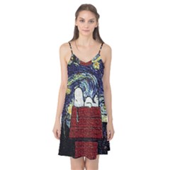 Cartoon Dog House Van Gogh Camis Nightgown 