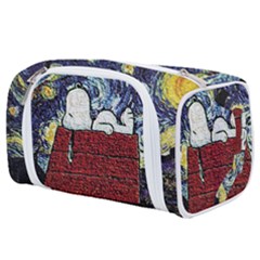 Cartoon Dog House Van Gogh Toiletries Pouch