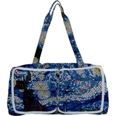 Mosaic Art Vincent Van Gogh Starry Night Multi Function Bag by Modalart