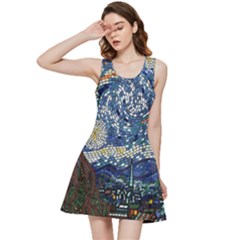 Mosaic Art Vincent Van Gogh Starry Night Inside Out Racerback Dress by Modalart