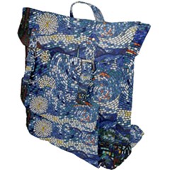 Mosaic Art Vincent Van Gogh Starry Night Buckle Up Backpack