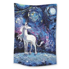 Unicorn Starry Night Print Van Gogh Large Tapestry