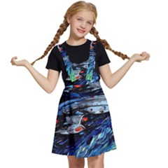 Star Ship Parody Art Starry Night Kids  Apron Dress by Modalart