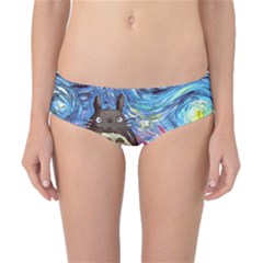 Totoro Starry Night Art Van Gogh Parody Classic Bikini Bottoms by Modalart