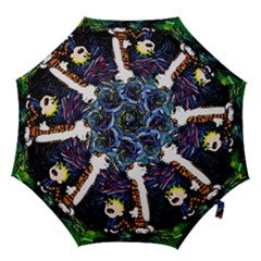 Cartoon Art Starry Night Van Gogh Hook Handle Umbrellas (large)