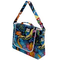 Adventure Time Art Starry Night Van Gogh Box Up Messenger Bag by Modalart