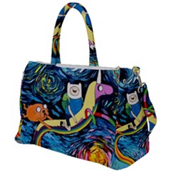 Adventure Time Art Starry Night Van Gogh Duffel Travel Bag by Modalart