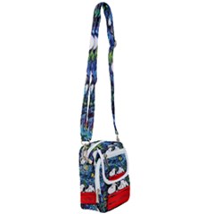 Dog House Vincent Van Gogh s Starry Night Parody Shoulder Strap Belt Bag by Modalart