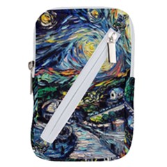 The Great Wall Nature Painting Starry Night Van Gogh Belt Pouch Bag (small) by Modalart