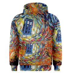 Tardis Starry Night Doctor Who Van Gogh Parody Men s Core Hoodie by Modalart