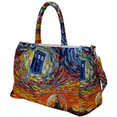 Tardis Starry Night Doctor Who Van Gogh Parody Duffel Travel Bag by Modalart