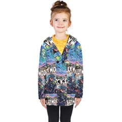 Hollywood Art Starry Night Van Gogh Kids  Double Breasted Button Coat by Modalart