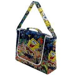 Art Cartoon Starry Night Van Gogh Box Up Messenger Bag by Modalart