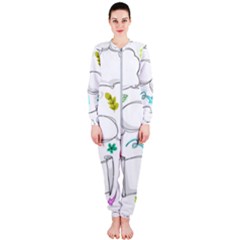 Set Chalk Out Chitchat Scribble Onepiece Jumpsuit (ladies) by Pakjumat