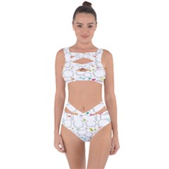 Set Chalk Out Chitchat Scribble Bandaged Up Bikini Set  by Pakjumat