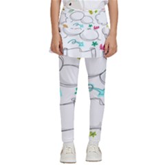 Set Chalk Out Chitchat Scribble Kids  Skirted Pants by Pakjumat