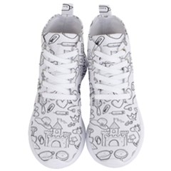 Baby Hand Sketch Drawn Toy Doodle Women s Lightweight High Top Sneakers by Pakjumat