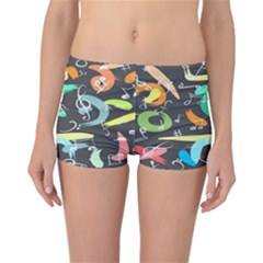 Repetition Seamless Child Sketch Reversible Boyleg Bikini Bottoms by Pakjumat