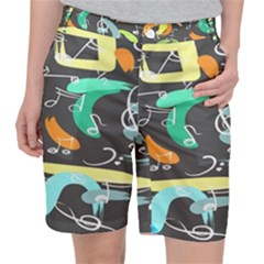 Repetition Seamless Child Sketch Women s Pocket Shorts by Pakjumat