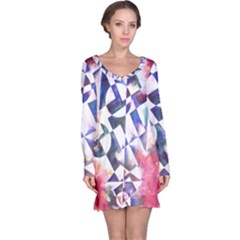 Abstract Art Work 1 Long Sleeve Nightdress by mbs123