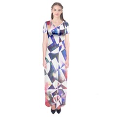 Abstract Art Work 1 Short Sleeve Maxi Dress