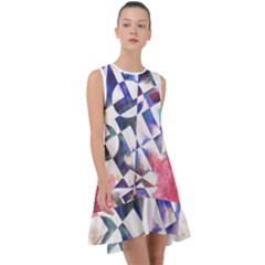 Abstract Art Work 1 Frill Swing Dress by mbs123